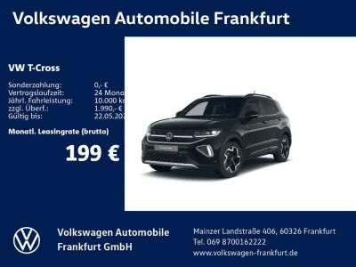Nowe VW T-Cross R-line 116 KM (85 kW) 2026 Czarny SUV