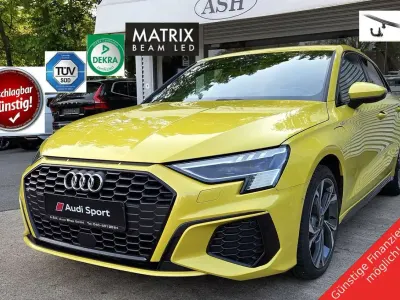 Brugt Audi A3 Sportback S-Line 204 HK (150 kW) 2022 Gul Hatchback