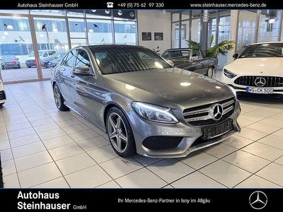 Grau Gebraucht 2017 Mercedes C180 AMG line Limousine | 18.900 € (Etwas zu teuer)