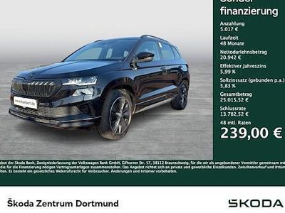 Gebraucht Skoda Karoq SportLine 150 PS (110 kW) 2022 Schwarz SUV