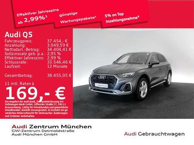Gebraucht Audi Q5 S-Line 204 PS (150 kW) 2022 Daytonagrau perleffekt SUV