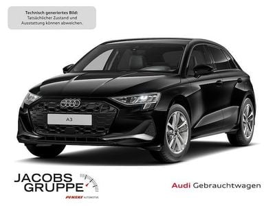 Mythosschwarz metallic Gebraucht 2025 Audi A3 Advanced Plus | 30.467 € (Fairer Preis)