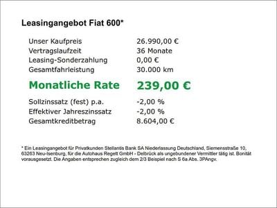 Neu Fiat 600 Business 110 PS (80 kW) 2026 Dunkelgruen SUV