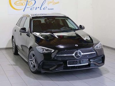 Gebraucht Mercedes C200 AMG line 163 PS (119 kW) 2023 Obsidianschwarz met. Kombi