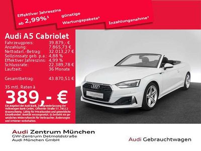 Usata Audi A5 Cabriolet Advanced Plus 204 CV (150 kW) 2023 Bianco Cabrio