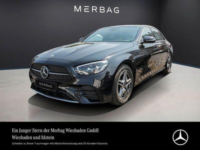 Obsidianschwarz Gebraucht 2022 Mercedes E300 AMG line Limousine | 43.890 € (Teuer)