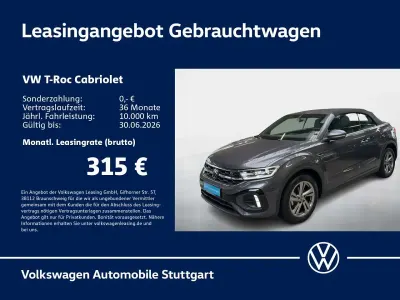 Gebraucht VW T-Roc Cabriolet R-line 150 PS (110 kW) 2025 Grau Cabrio