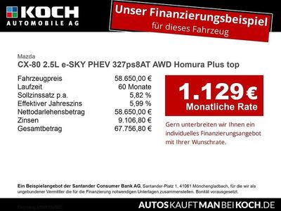 Neu Mazda CX-80 Homura-Line 328 PS (241 kW) 2026 Weiß SUV