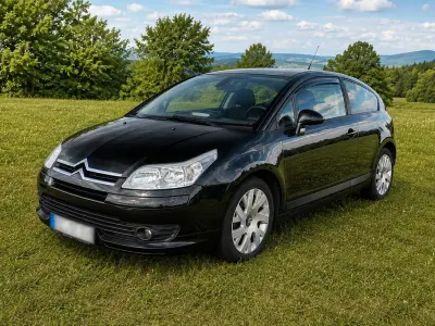 Used Citroën C4 109 HP (80 kW) 2009 Black Coupe