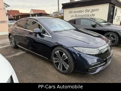 Gebraucht Mercedes EQS450+ Advanced Plus 264 kW (360 PS) 2023 Nautikblaumet. Limousine