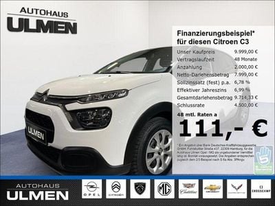 Weiss Gebraucht 2022 Citroën C3 Feel Limousine | 9.999 € (Guter Preis)
