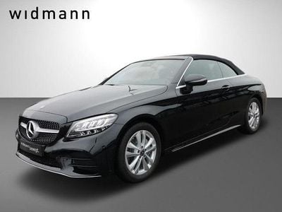 Schwarz Gebraucht 2023 Mercedes C200 AMG line Cabrio | 54.450 €