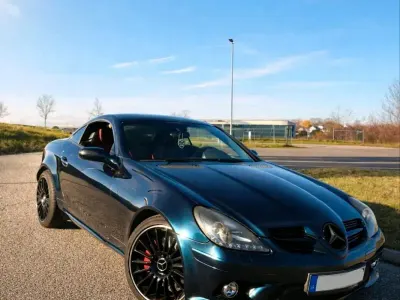 Gebraucht Mercedes SLK350 272 PS (200 kW) 2015 Blau Cabrio