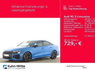 Gebraucht Audi RS3 Ambiente 400 PS (294 kW) 2022 Turboblau Limousine