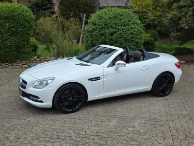 Gebraucht Mercedes SLK200 184 PS (135 kW) 2015 Weiß Cabrio