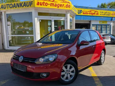 Gebraucht VW Golf VI 80 PS (58 kW) 2009 Rot Kleinwagen
