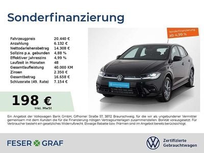 Deep black perleffekt Gebraucht 2024 VW Polo R-line Limousine | 20.440 € (Superpreis)