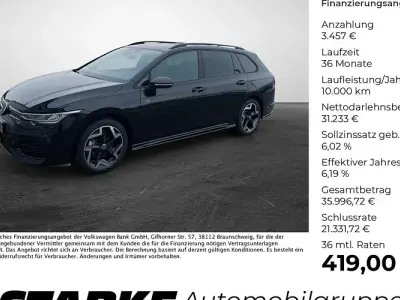 Neu VW Golf VIII R-line 150 PS (110 kW) 2026 Schwarz (grenadillschwarz metallic) Kombi