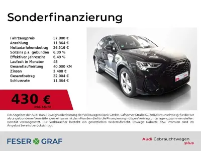 Gebraucht Audi Q3 Sportback S-Line 190 PS (139 kW) 2023 Schwarz SUV