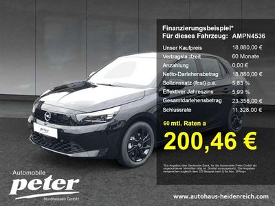 Neu Opel Corsa Edition 101 PS (74 kW) 2025 Schwarz Limousine