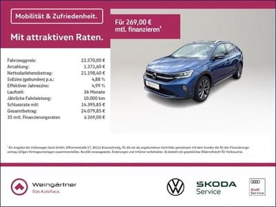 Second-hand VW Taigo IQ Drive 150 CP (110 kW) 2022 Albastru SUV