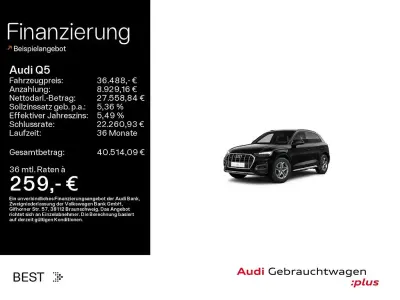 Gebraucht Audi Q5 S-Line 204 PS (150 kW) 2022 Brillantschwarz SUV