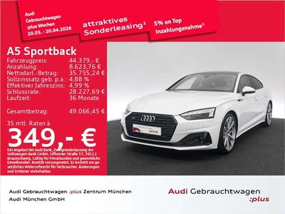 Gebraucht Audi A5 S-Line 265 PS (194 kW) 2022 Gletscherweiß metallic Coupé