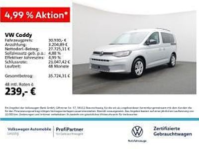 Gebraucht VW Caddy Life 102 PS (75 kW) 2025 Silber (reflexsilber metallic) Van / Kleinbus