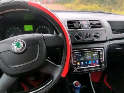 Gebraucht Skoda Fabia 60 PS (44 kW) 2010 Rot Kleinwagen