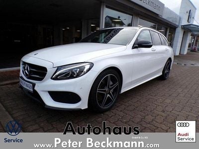Gebraucht Mercedes C180 AMG line 156 PS (114 kW) 2018 Polarweiss  unilack Limousine