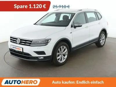 Gebraucht VW Tiguan Allspace Highline 150 PS (110 kW) 2021 Pure white SUV
