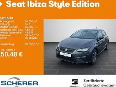 Usata Seat Ibiza Style 116 CV (85 kW) 2024 Grigio Utilitaria