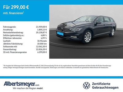 Grau Gebraucht 2022 VW Passat Business Kombi | 21.959 € (Fairer Preis)