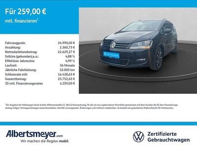 Gebraucht VW Sharan United 150 PS (110 kW) 2021 Schwarz Van / Kleinbus