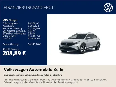 Neu VW Taigo Style 116 PS (85 kW) 2025 Silber SUV