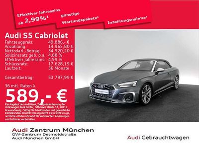 Gebraucht Audi S5 Cabriolet Ambiente 354 PS (260 kW) 2024 Daytonagrau perleffekt Cabrio