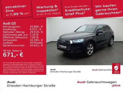 gebraucht Audi Q5 50TFSI e sport quattro LED Navi AHZV