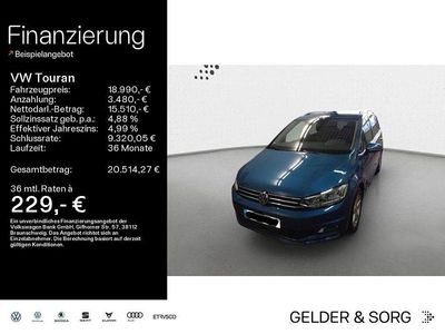 Gebraucht VW Touran Highline 150 PS (110 kW) 2016 Caribbean blue metallic Van / Kleinbus