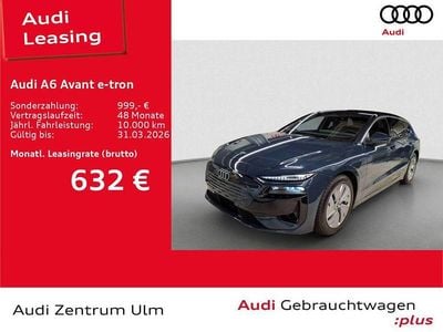 Plasmablau metallic (metallic) Gebraucht 2025 Audi A6 e-tron S-Line Kombi | 71.930 € (Etwas zu teuer)