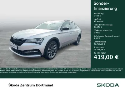 Gebraucht Skoda Superb Scout 4x4 280 PS (205 kW) 2022 Brilliantsilber metallic Kombi
