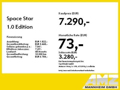 gebraucht Mitsubishi Space Star 1.0 Edition 100 1.Hand*64TKM*Allwet.