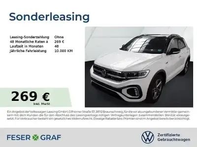 Gebraucht VW T-Roc R-line 150 PS (110 kW) 2025 Pure white schwarz SUV