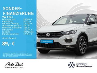 Second-hand VW T-Roc Style 110 CP (80 kW) 2022 Alb SUV