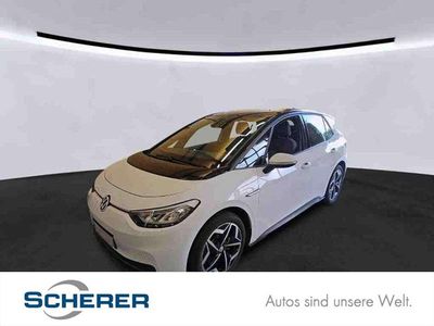 Gletscherweiß metallic schwarz (metallic) Gebraucht 2021 VW ID.3 Pro Performance Kleinwagen | 18.900 € (Superpreis)