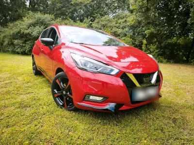 Gebraucht Nissan Micra Tekna 90 PS (66 kW) 2018 Rot Kleinwagen