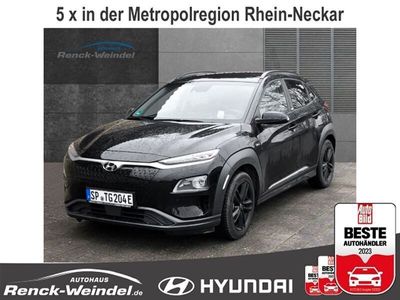 gebraucht Hyundai Kona Elektro Premium Sitzpaket Leder LED Navi Keyless Klimasitze e-Sitze HUD AHK Soundsystem