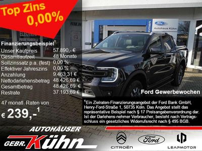 Neu Ford Ranger Wildtrack 281 PS (206 kW) 2025 Schwarz Abholung