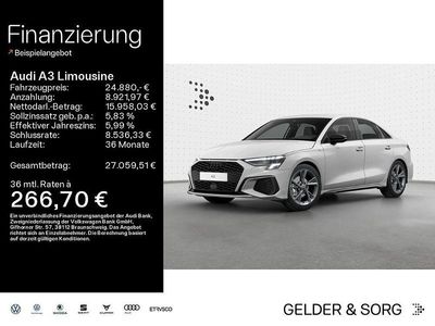 Gebraucht Audi A3 S-Line 150 PS (110 kW) 2022 Weiß Limousine