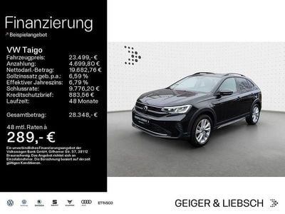 Gebraucht VW Taigo Goal 150 PS (110 kW) 2024 Deep black perleffekt SUV