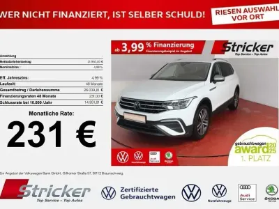 Gebraucht VW Tiguan Allspace Life 150 PS (110 kW) 2022 Weiß SUV
